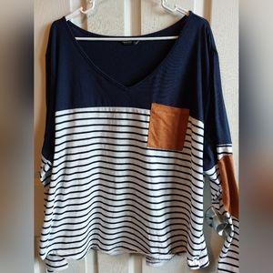 Shein 4XL Striped Long sleeve